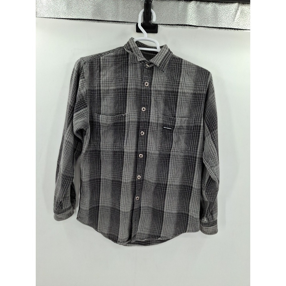 Harley-Davidson Mens Small Gray‎ Flannel Shirt